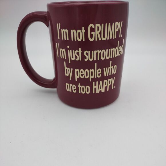 Disney Parks 3D Grumpy Coffee Mug I'M NOT GRUMPY PEOPLE ARE TOO HAPPY Snow White - Picture 3 of 7